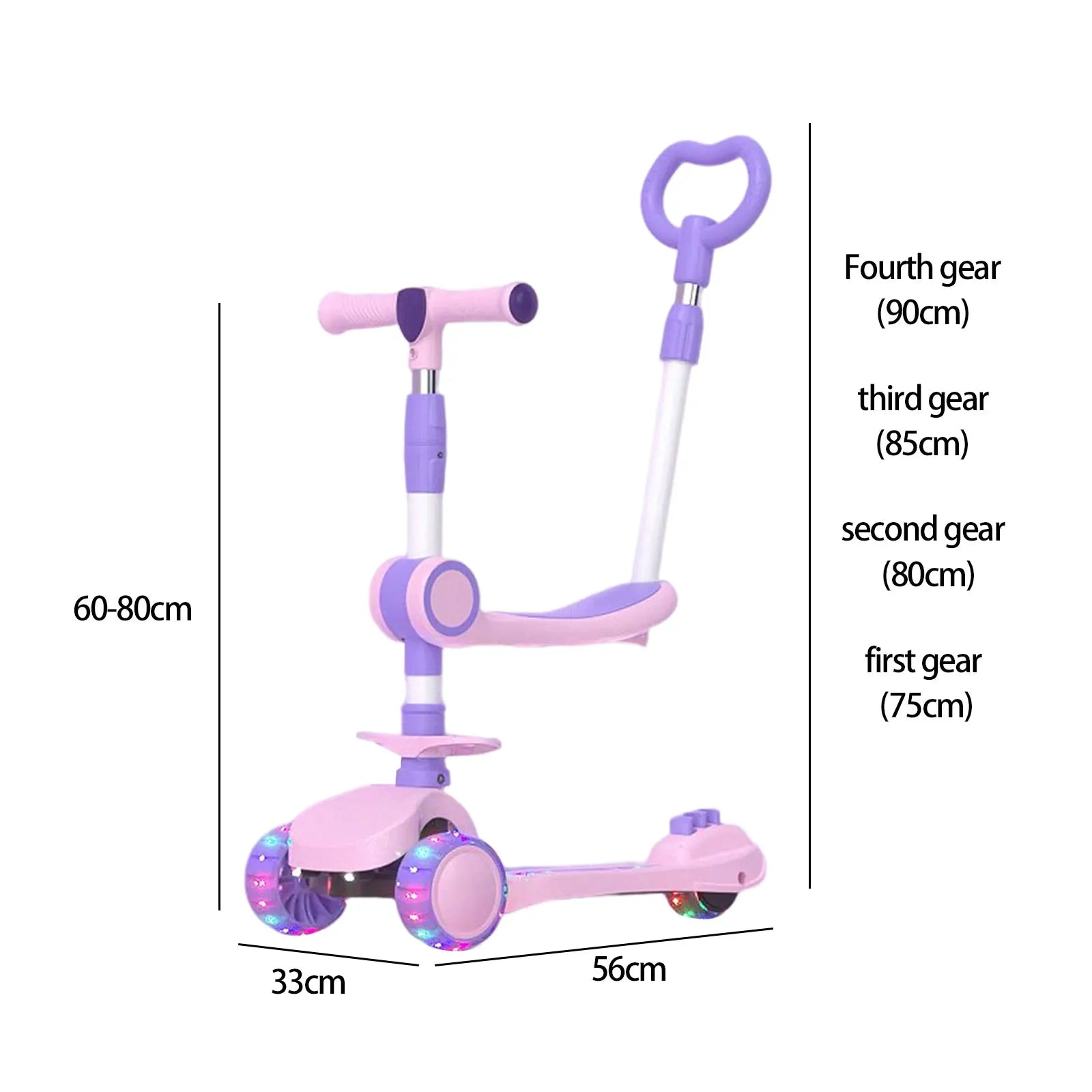 Portable Rotating Seat Scooter