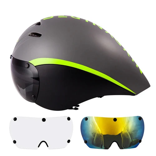Aero Goggles Bicycle Helmet