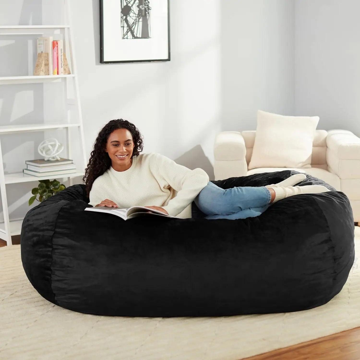 Memory Foam Filled Bean Bag Lounger
