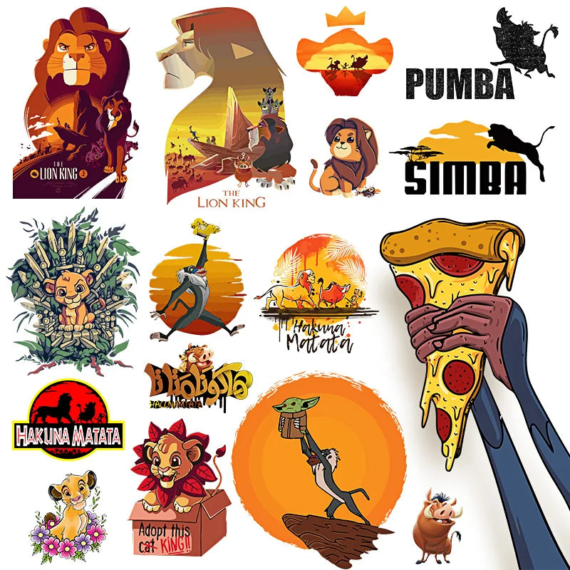 The Lion King Print Iron on Patches