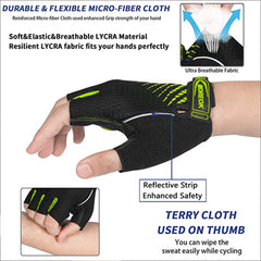 Liquid Gel Pad Bicycle Gloves