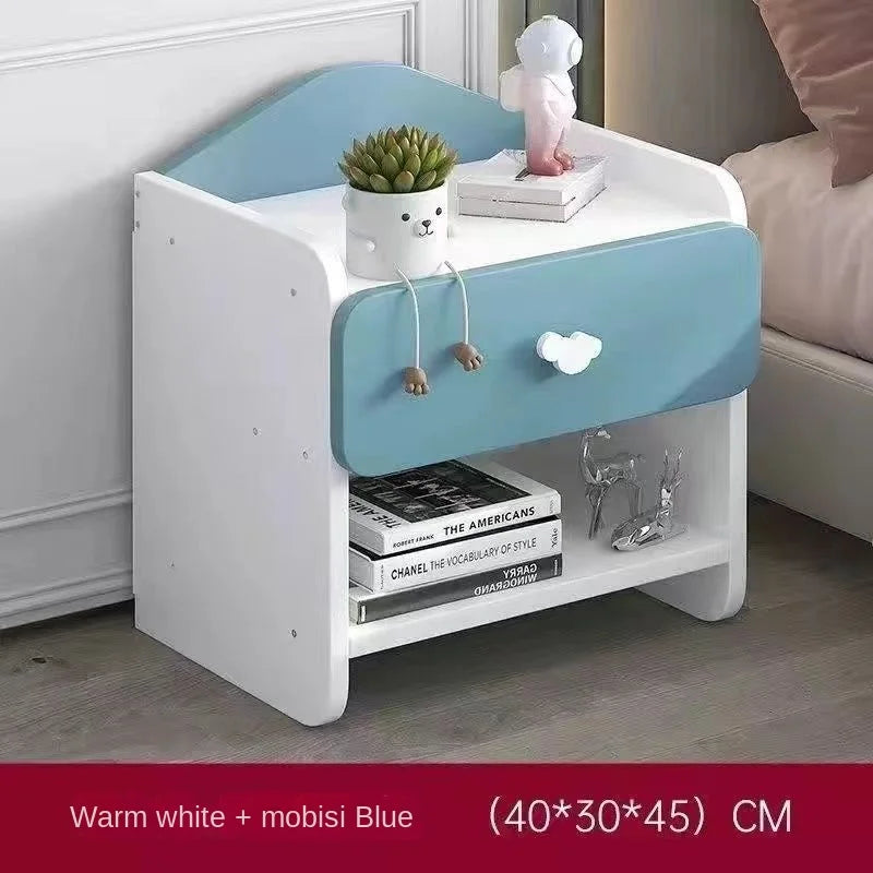 Modern Kid Double Drawers Nightstand