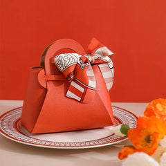 Leather Bow Ribbon Candy Bags