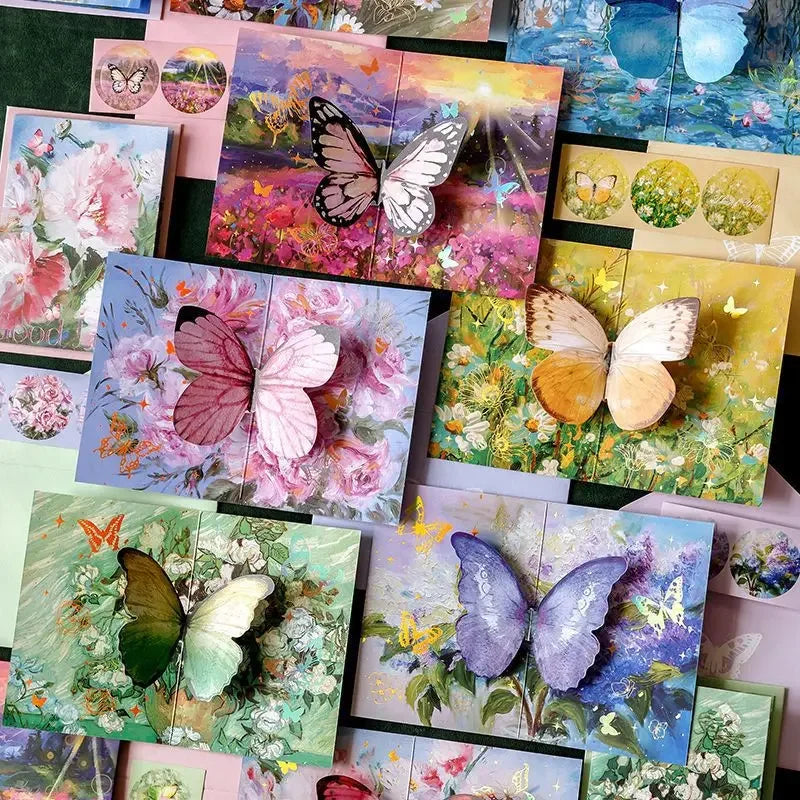 3D Butterfly Pop-Up Greeting Cards