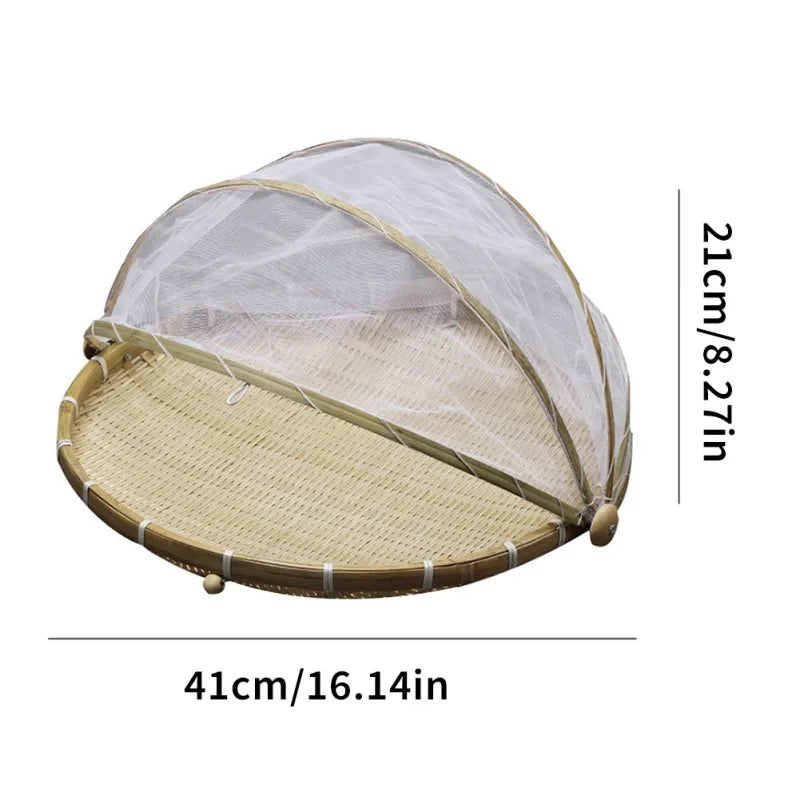 Bamboo Woven Mesh Storage