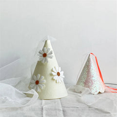 Girl Daisy Theme Mesh Party Hat