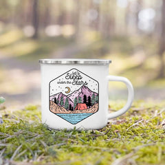Life Is Better By The Campfire Printed Camper Mugs