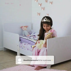 Bianca White Elegant Toddler Bed