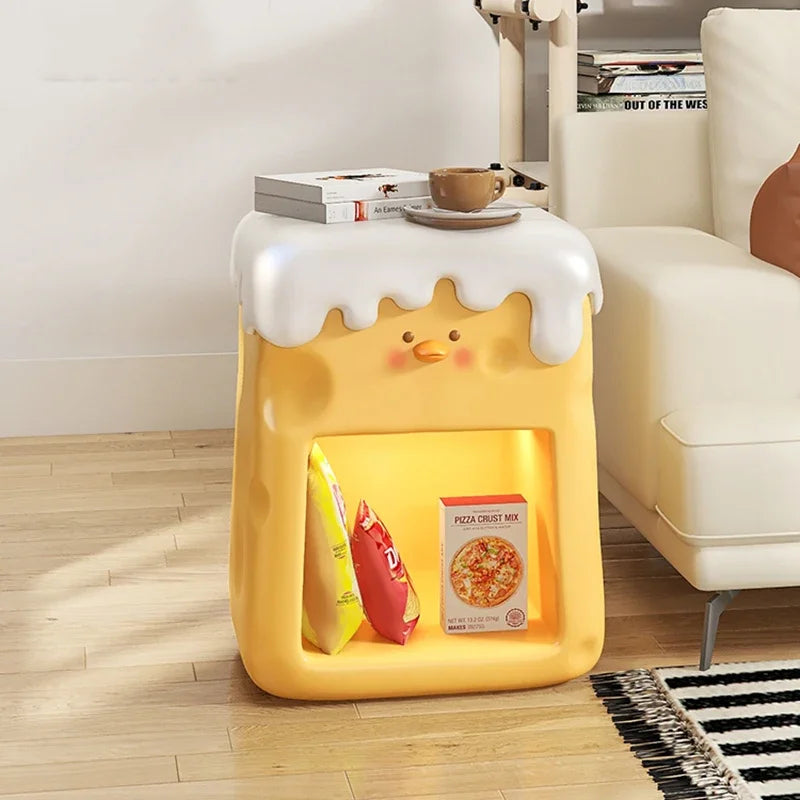 Light Kids Nightstand Storage