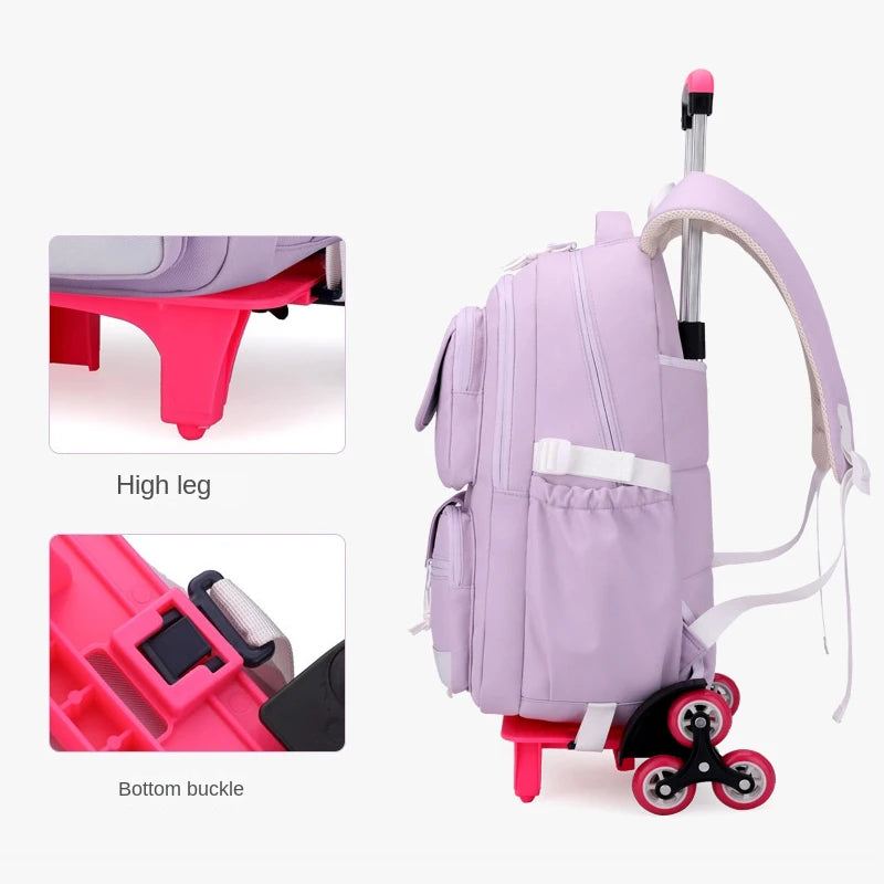 Wheeled Trolley School Backpack