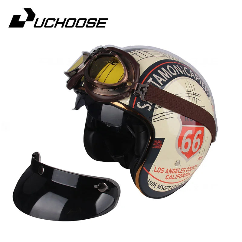 DOT Open Face Casco Moto