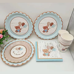 Little Bear Kids Disposable Party Tableware