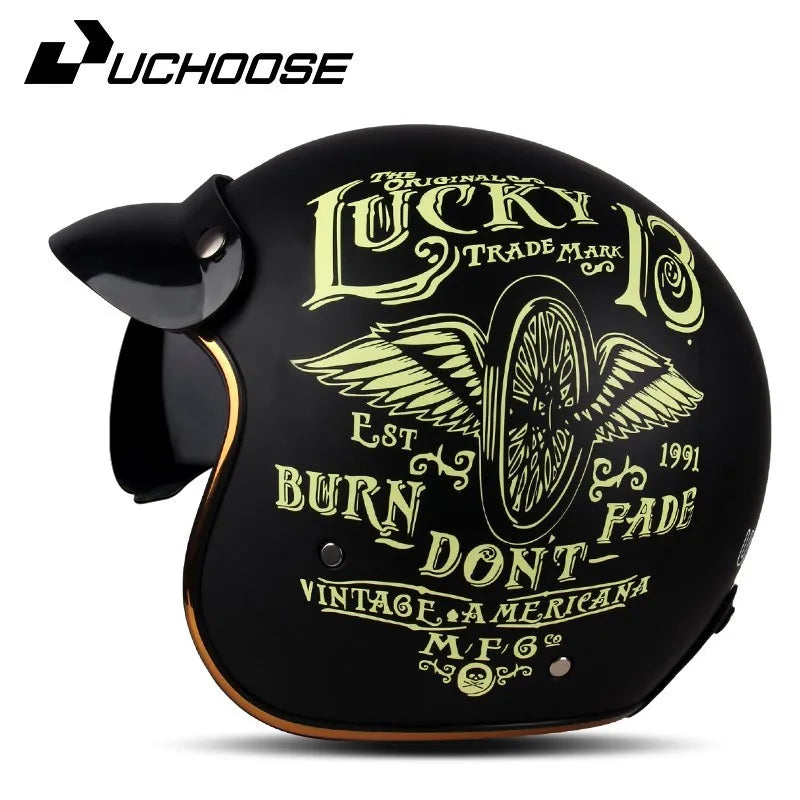 DOT Open Face Casco Moto
