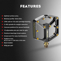 Mountain Bicycle Flat Pedals