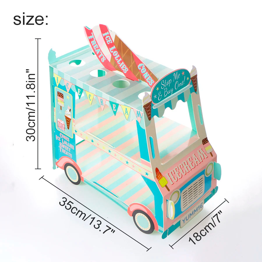 Double-decker Bus Shape Cake Stand