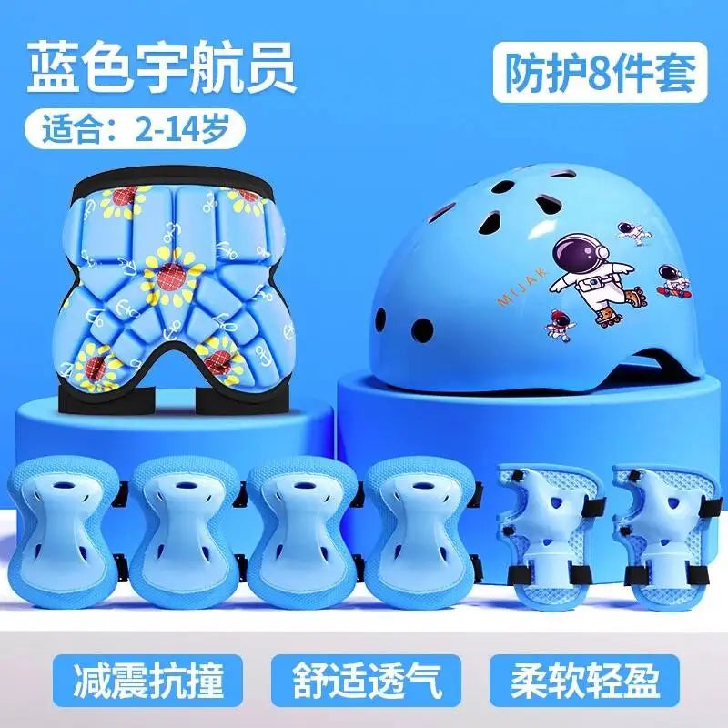 8Pcs Rollerblading Protective Gear Set
