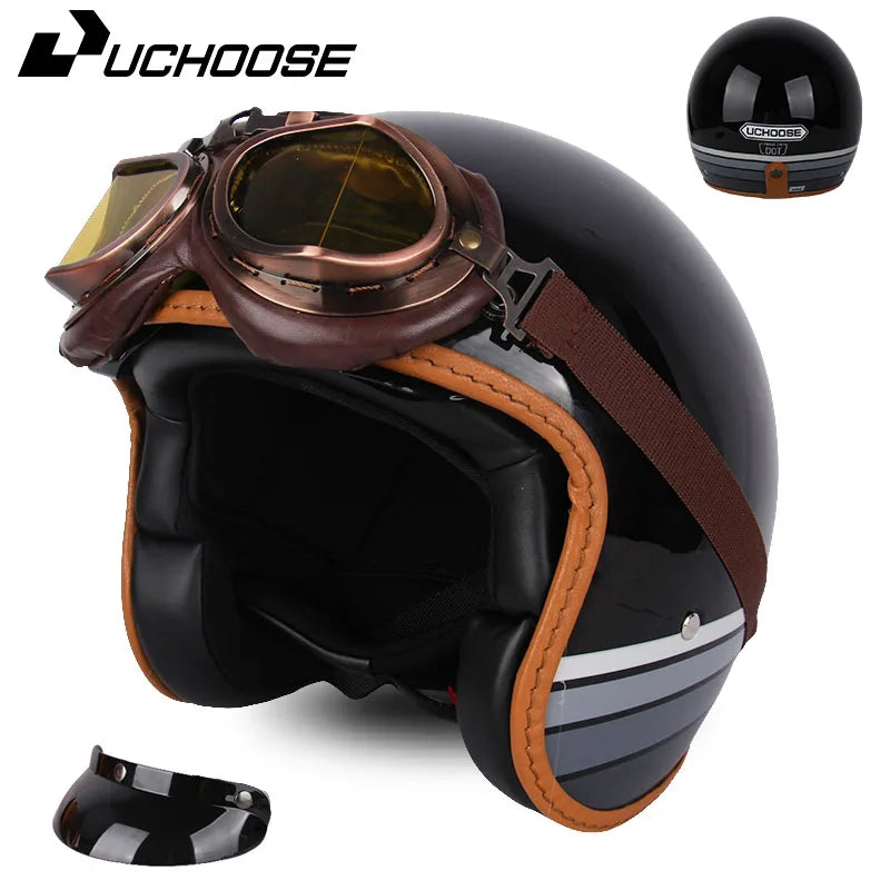 DOT Open Face Casco Moto