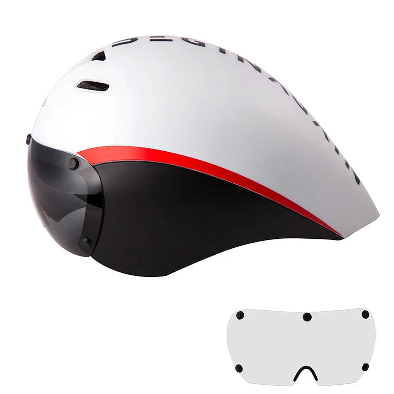 Aero Goggles Bicycle Helmet