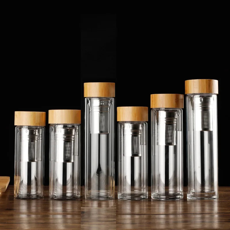 Filter Double Wall Glass Bottle