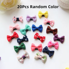 10-50Pcs/Candy Color Baby Mini Bow Hair Clips