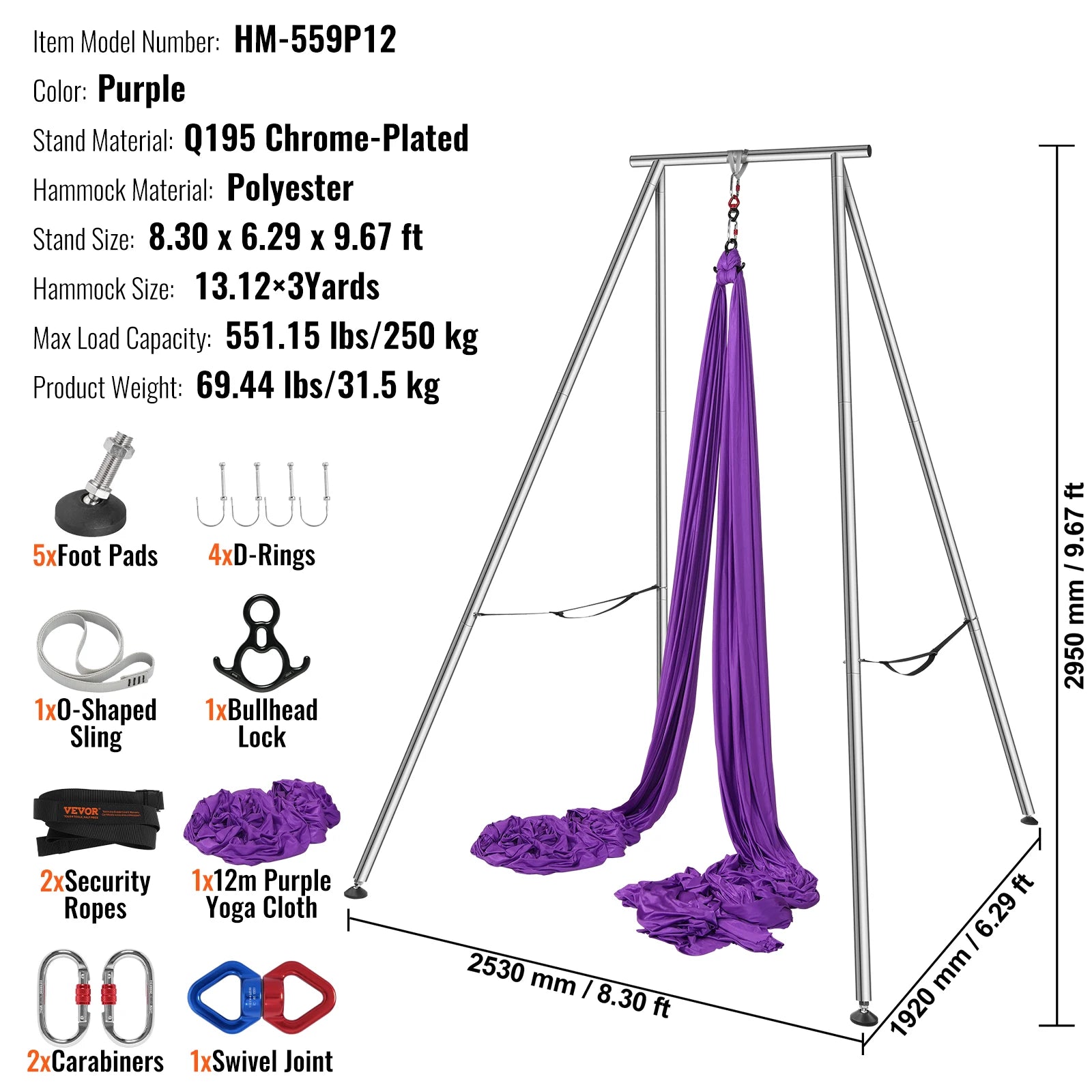 Aerial Yoga Frame & Hammock