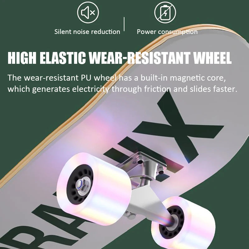 Street Double-warped Skateboard