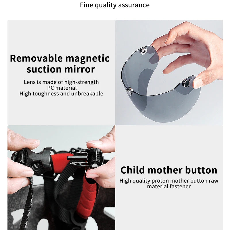 LED Rear Light Dual Mode Helmet