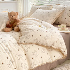 Soft Cotton Crib Bedding Set