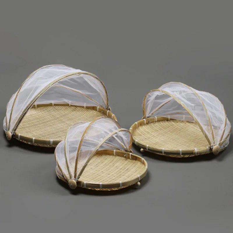 Bamboo Woven Mesh Storage