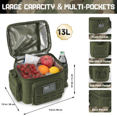 Tactical Heavy Duty Lunch Box Bag Picnic