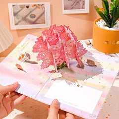 Romantic 3D Pop-up Greeting Postcard