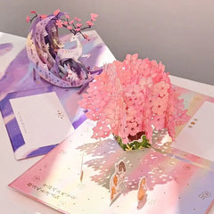 Romantic 3D Pop-up Greeting Postcard