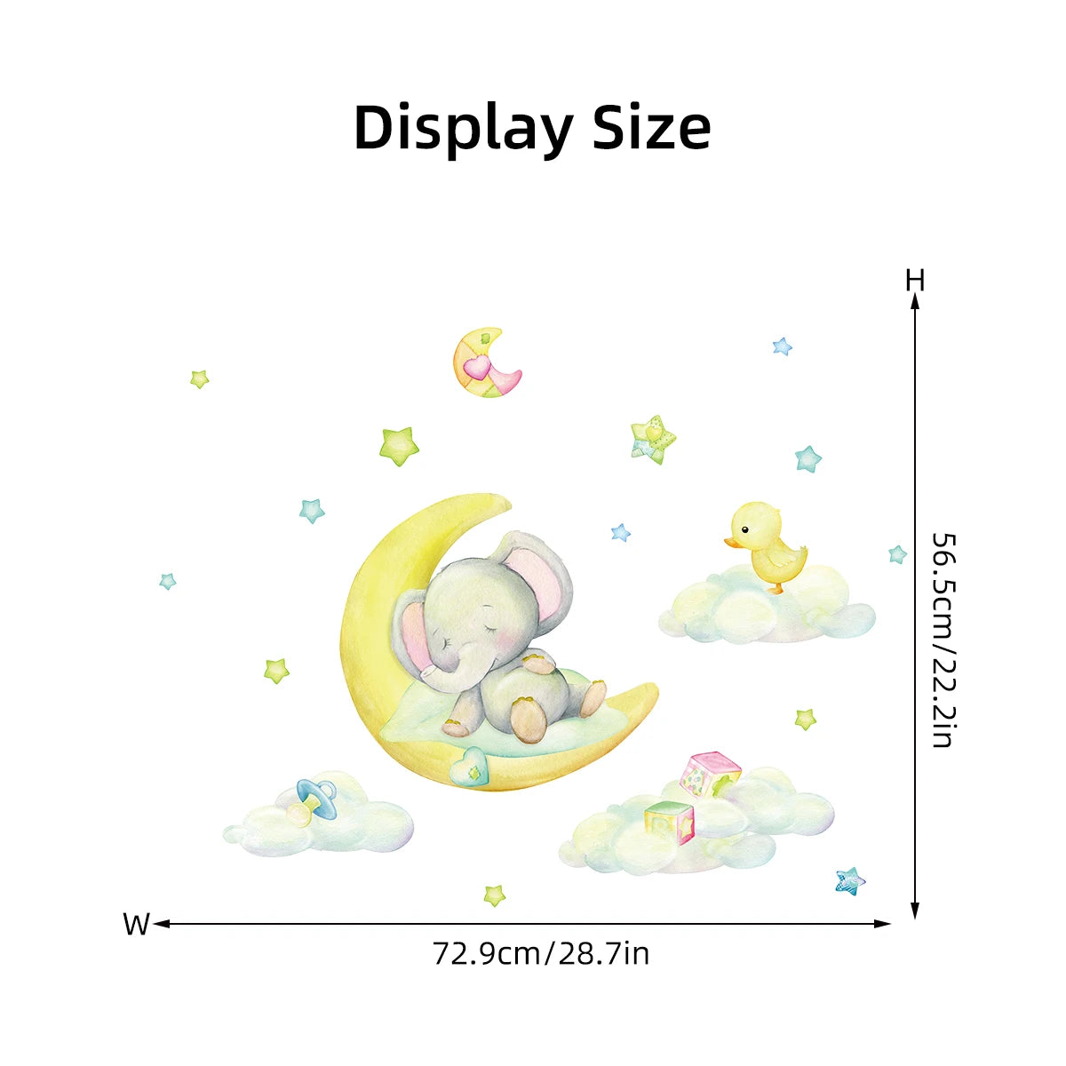 Little Sleep Elephant Wall Stickers