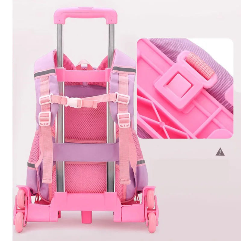 Girls Rolling Backpack