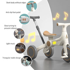 Push Handle Folding Toddler Bikes