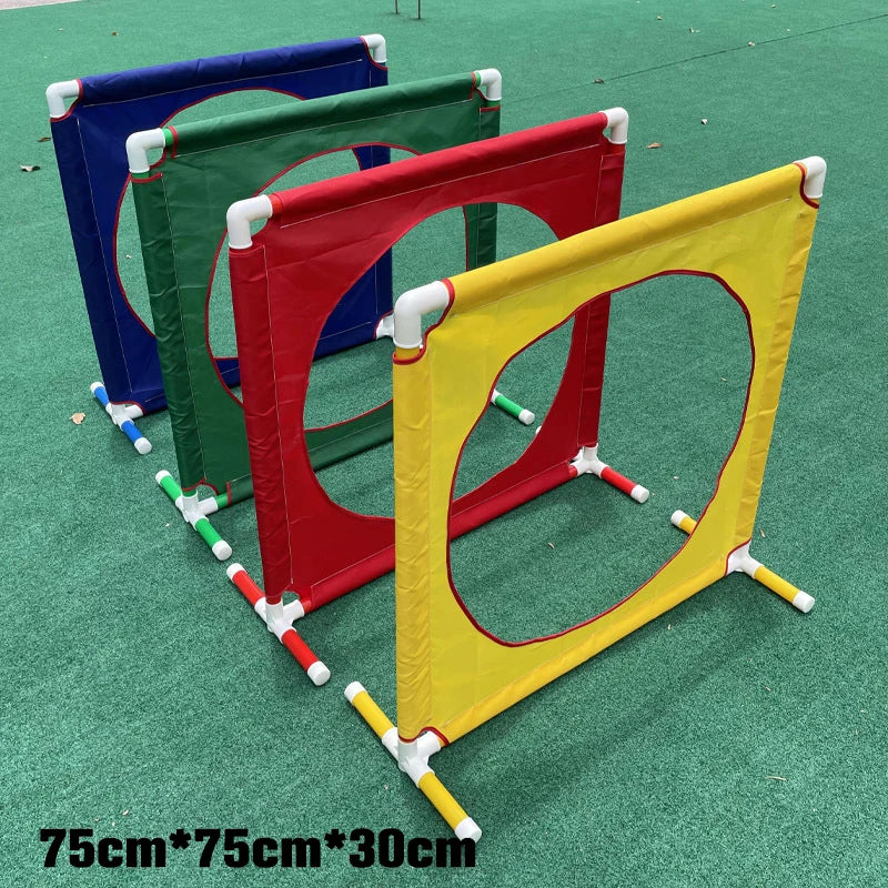 Kids Tunnels drills and hurdling obstacle