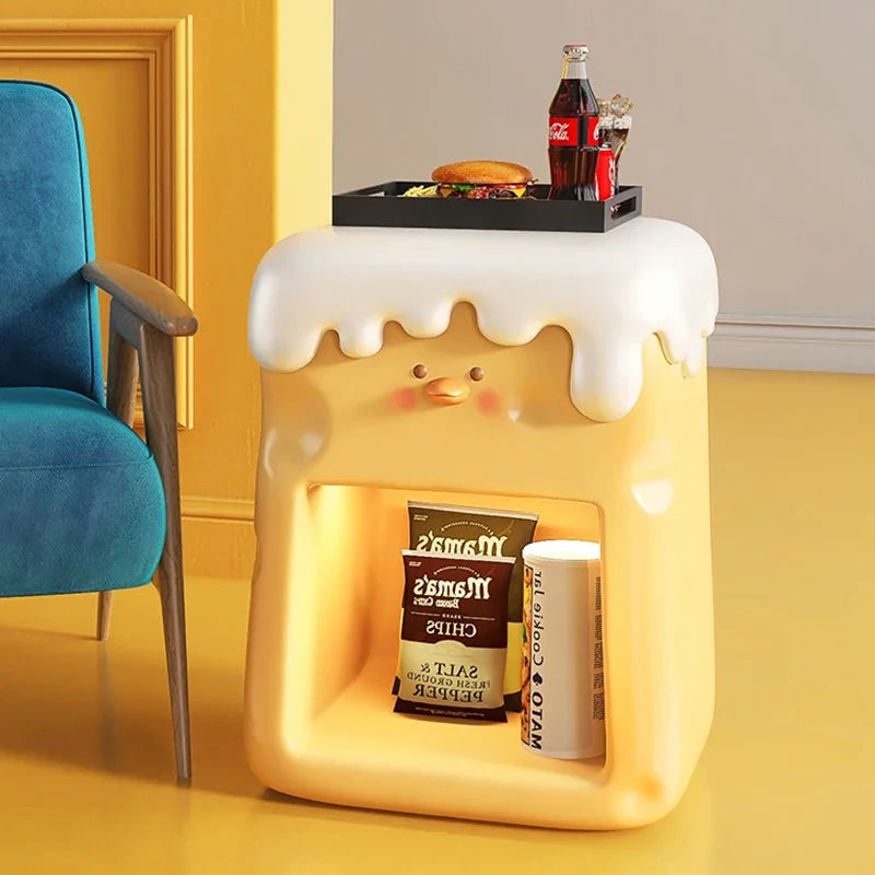 Light Kids Nightstand Storage