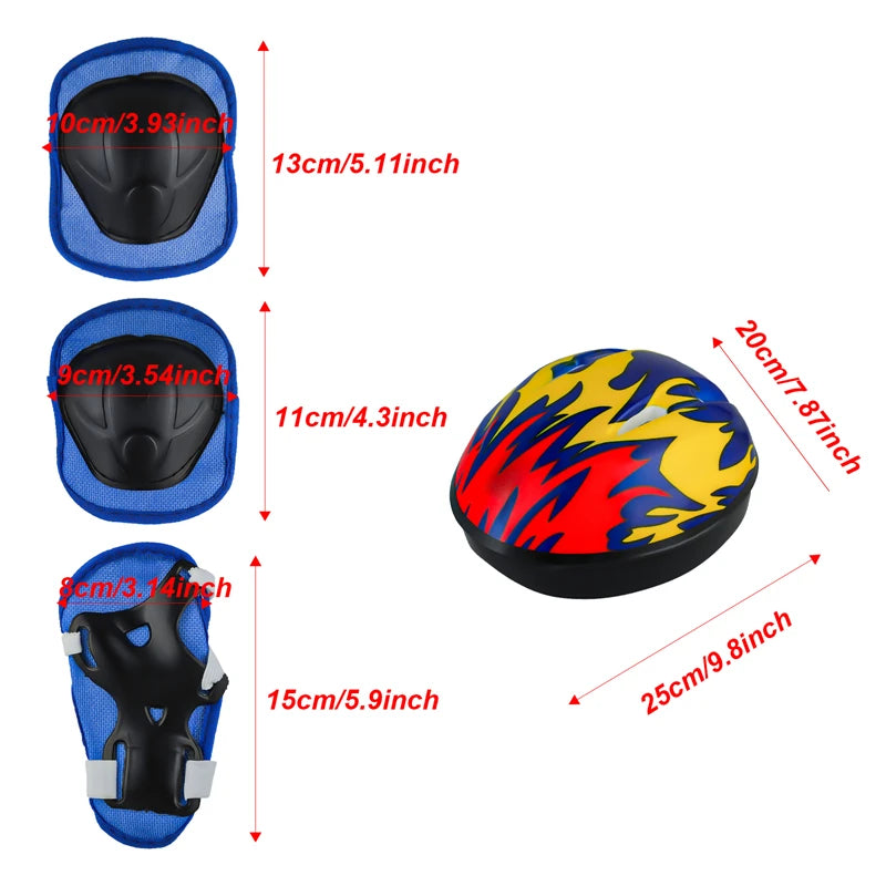Roller Skates Protective Gear Set