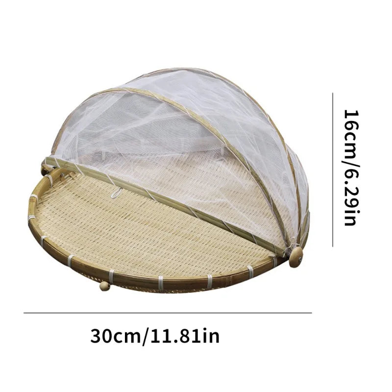 Bamboo Woven Mesh Storage