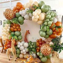 Jungle Safari Green Balloon Arch Kit