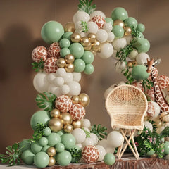 Jungle Safari Green Balloon Arch Kit