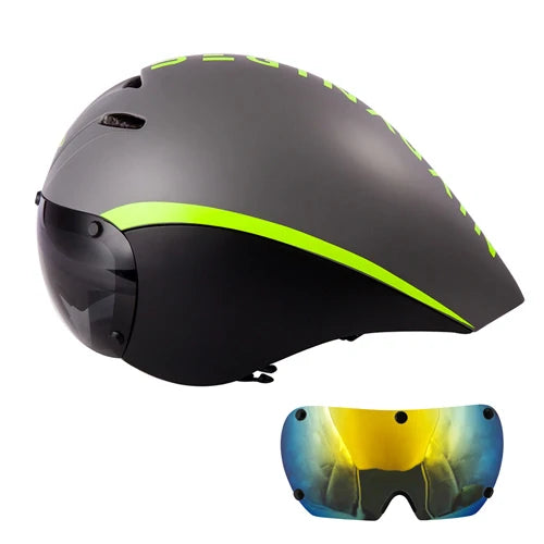 Aero Goggles Bicycle Helmet