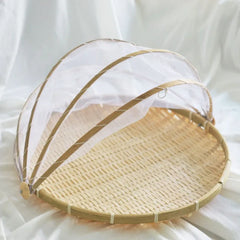 Bamboo Woven Mesh Storage