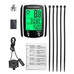 Wired Bike 19 Functions Speedometer