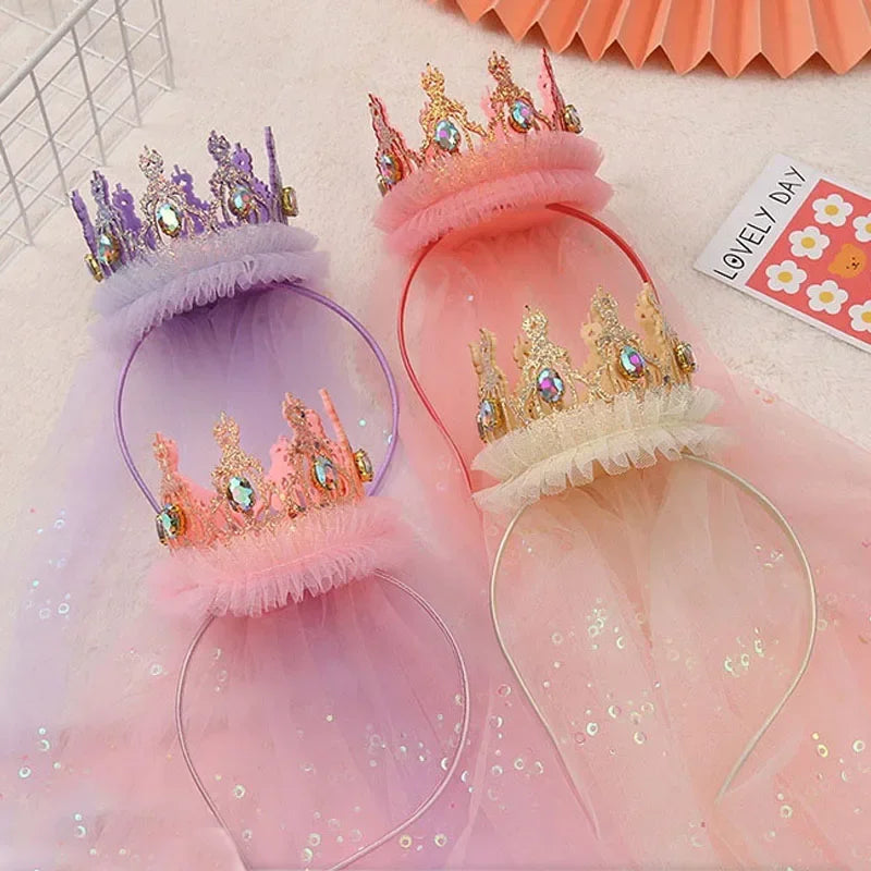 Glitter Birthday Fairy Hair Hoop Hat