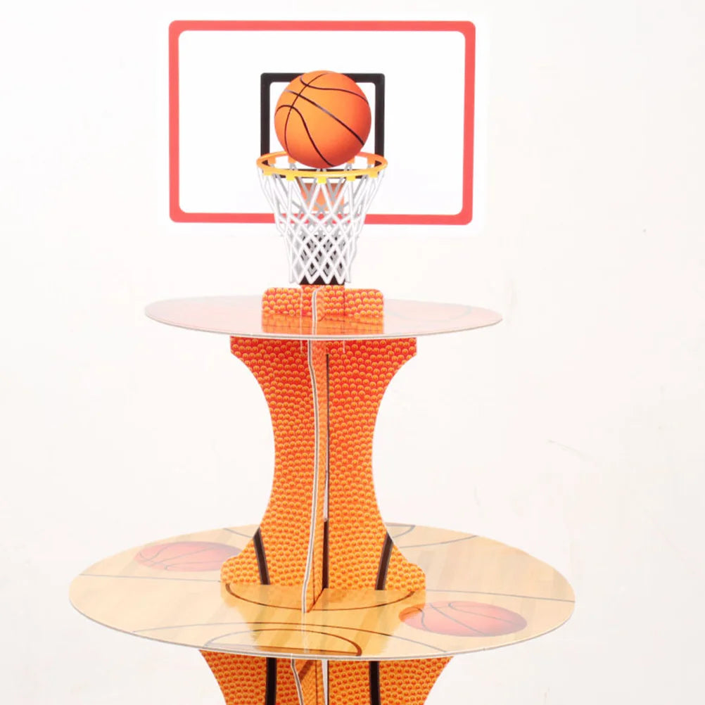 Basketball Cake & Cupcake Stand
