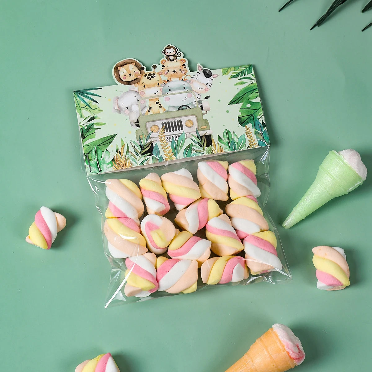 Jungle Animals Party Candy Gift Bags