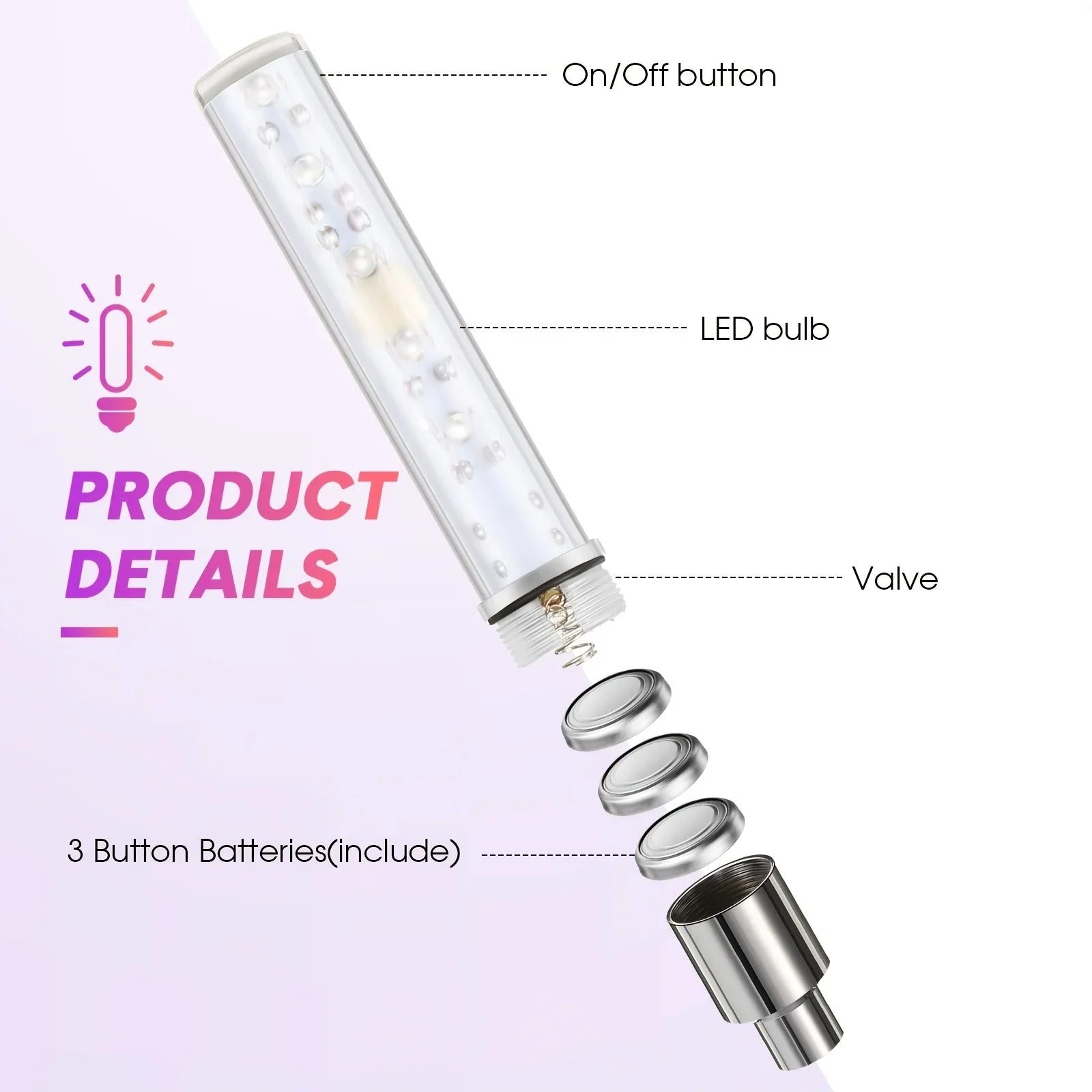 Tire Valve LED swivel Neon Lamp