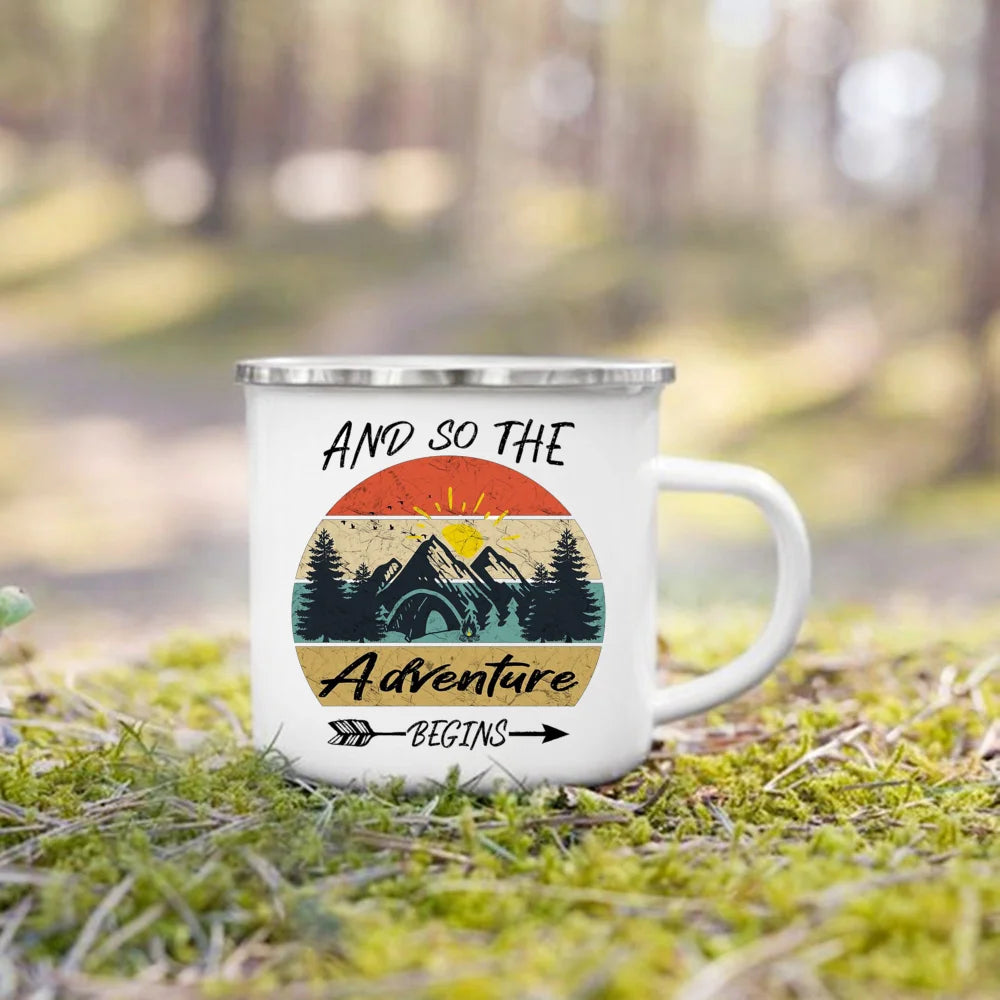Life Is Better By The Campfire Printed Camper Mugs