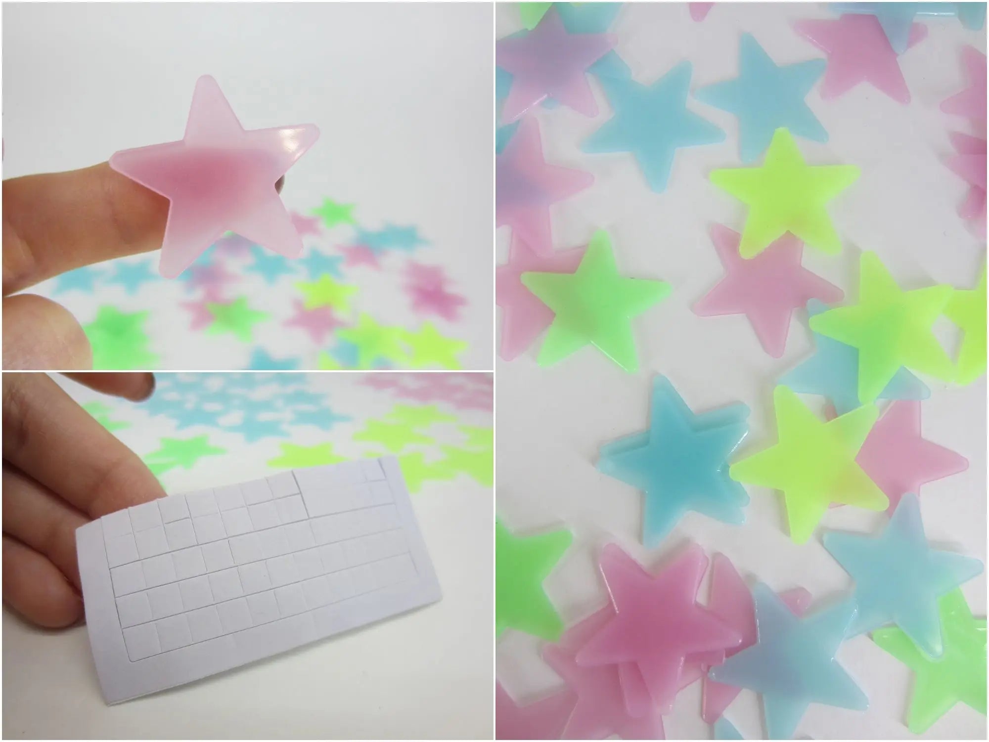 Stars Luminous Dark Night Sticker
